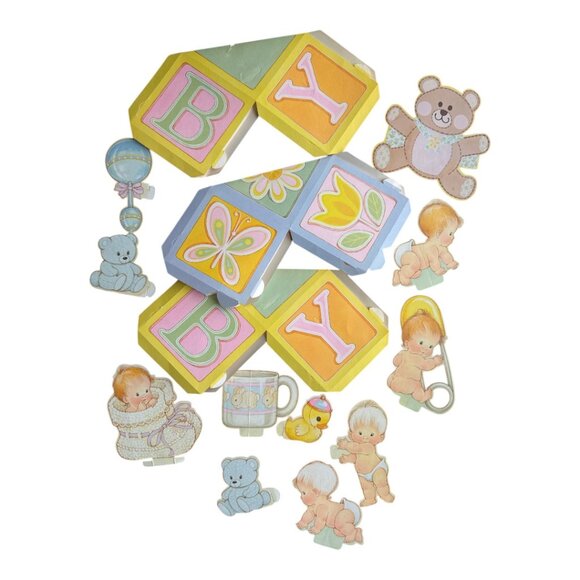 Vintage 1979 Hallmark " Nursery Time" Centerpiece Baby Shower Party Decor - Picture 4 of 4